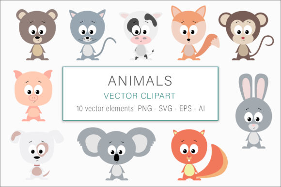 Animals Vector Illustrations for Creative Projects