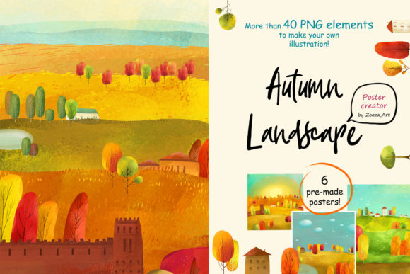 Autumn Landscape - Poster Maker: Create Your Own Unique Autumn Art