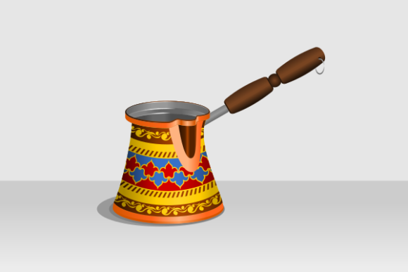 Cezve Turkish Coffee Pot Illustration: A Timeless Symbol of Tradition and Design