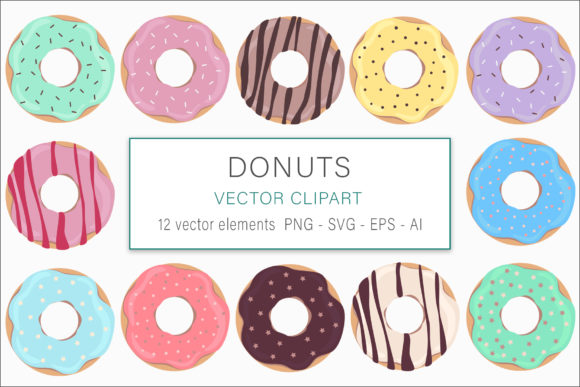 Donuts Vector Illustration: A Creative Asset for Modern Designers