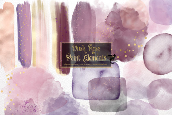 Dusk Rose Paint Elements: A Creative Tool for Every Designer