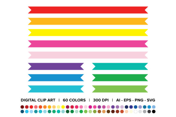 Flat Ribbon Banner Clip Art: A Versatile Design Solution for All