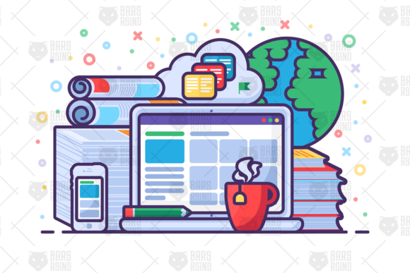 Online Education Concept Illustration