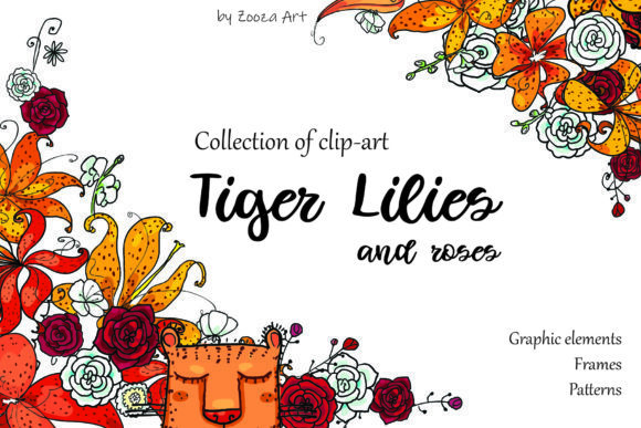 Tiger Lilies Roses: A Unique Floral Collection for Creative Projects
