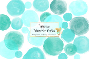 Turquoise Watercolor Circles: A Versatile Creative Resource