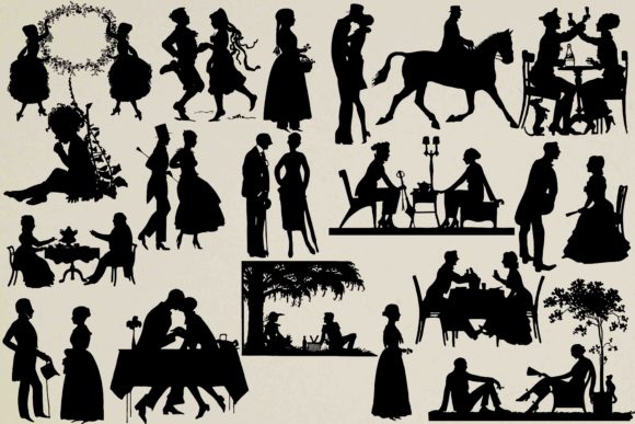 Vintage Silhouettes: Timeless Art for Modern Creativity